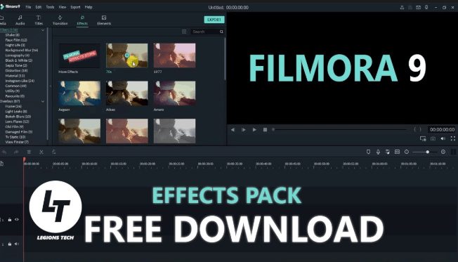 Wondershare Filmora 9 Complete Effects Pack free download