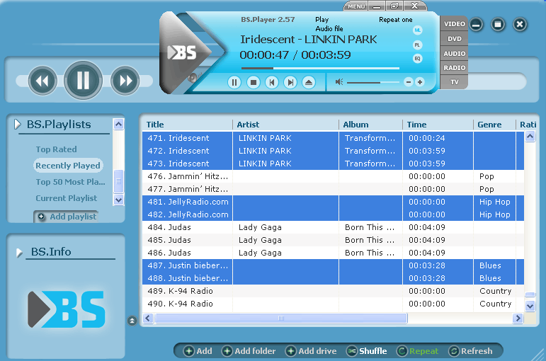 BS.Player Pro 2.72 Build 1082