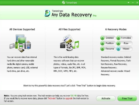 Tenorshare Any Data Recovery Pro 6.4 free download
