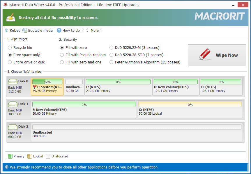 Macrorit Data Wiper 4.2.0 Unlimited Edition Free DownloadMacrorit Data Wiper 4.2.0 Unlimited Edition Free Download