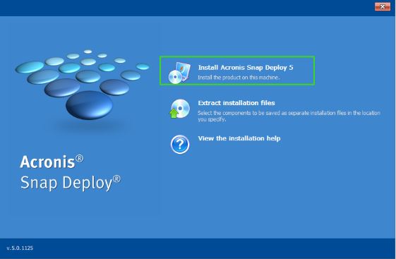 Acronis Snap Deploy 5 free download