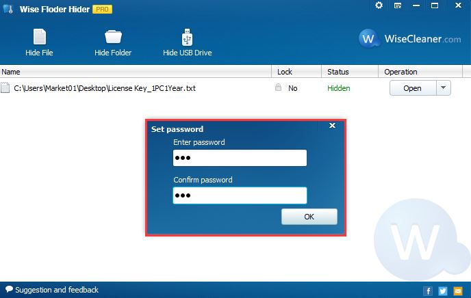 Wise Folder Hider Pro 4