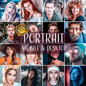 Premium Portrait Lightroom Bundle For Mobile and Desktop Lightroom