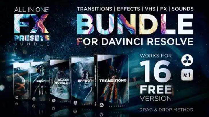 Videohive FX Presets Bundle for DaVinci Resolve