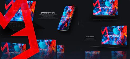 Videohive Website Presentation Devices Mockup - Dark v1 25729404