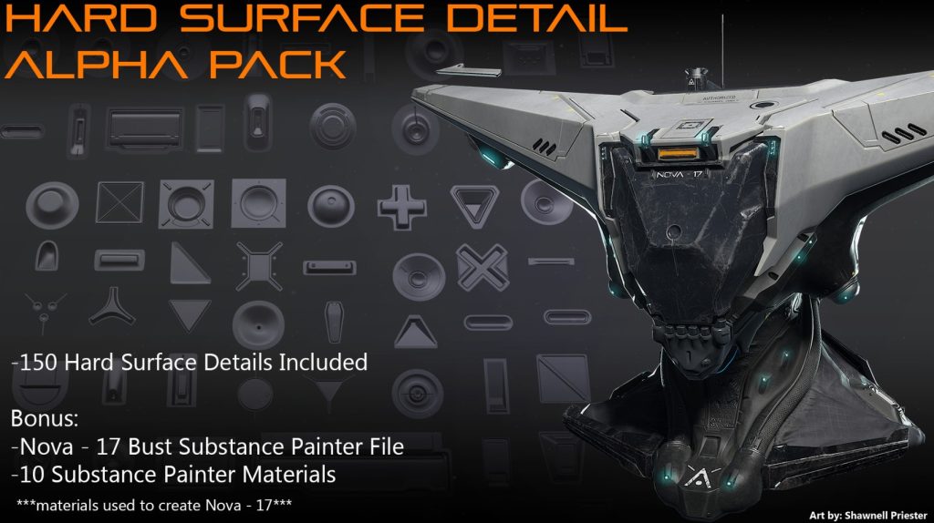 Gumroad - Hard Surface Detail Alpha Pack (Premium)