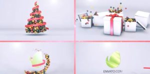 Videohive Christmas Ribbon Intro 13840211