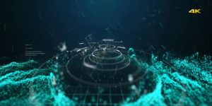 Videohive Cyber Wave 4K Logo Reveal 23175941
