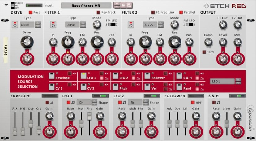 Reason RE FXpansion Etch Red Dual Filter v1.0.4 [WiN]