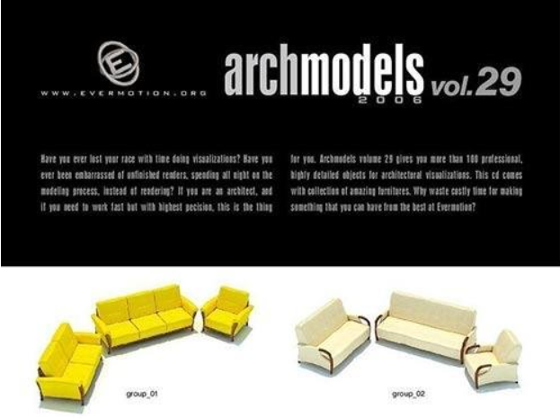 3D Models Evermotion Archmodels v 029