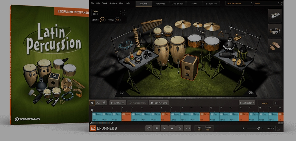 Toontrack EZdrummer EZX Latin Percussion 1.5.7 [WiN, MacOSX]