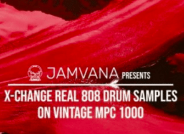 Jamvana presents X-Change Real 808 Drum Samples on Vintage MPC 1000 WAV (Premium)