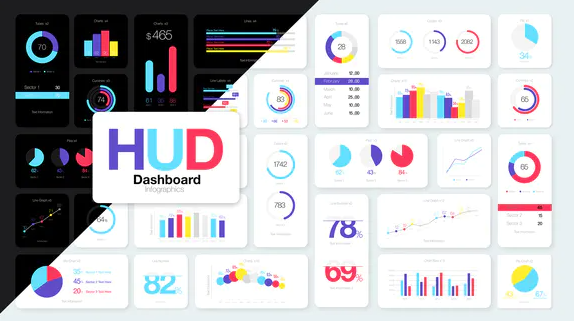 Videohive HUD Dashboard Infographics 27449314 Free Download