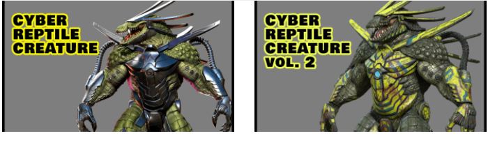 Victory 3D Cyber Reptile Creature Course by Nikolay Naydenov (Volume 1 & 2)