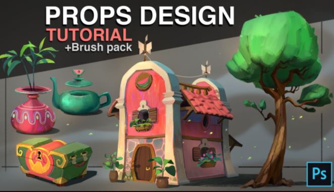 Props Design – Tutorial + Brush Pack by Florian Coudray