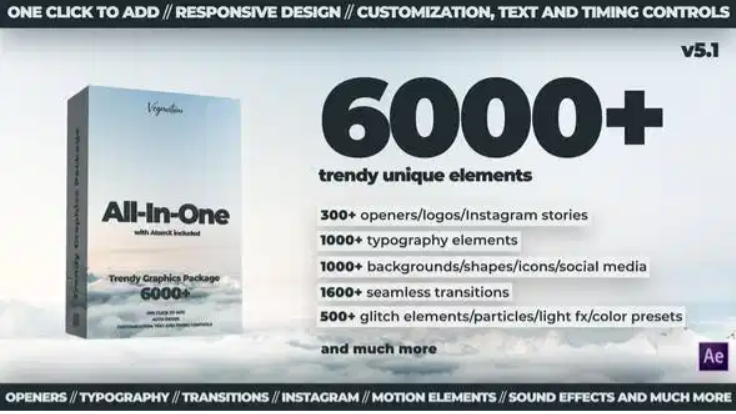 AtomX 6000+ All-In-One Motion Graphics Pack V5.1 24321544