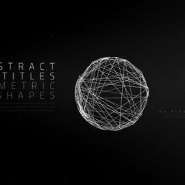 Videohive Abstract Titles Geometric Shapes 25674505 Free Download