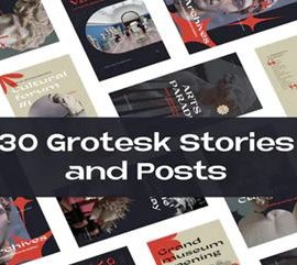 Videohive 30 Grotesque Instagram Stories and Posts 34613303