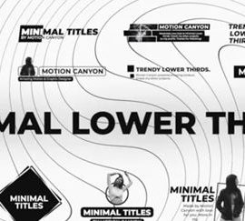 Videohive Minimal Lower Thirds 34600257