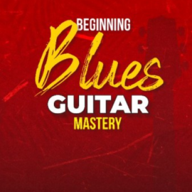 Rock Like The Pros Beginning Blues Guitar Mastery Book  (Premium)