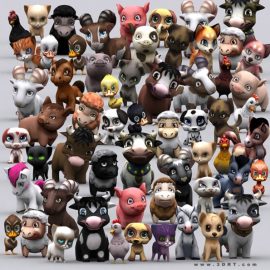 Unity – Chibii 10 Animals Pets Bundle v1.0 (Premium)