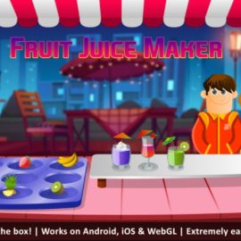 Unity – Fruit Juice Maker, Complete Time Management Game Kit v1.4.3 (Premium)