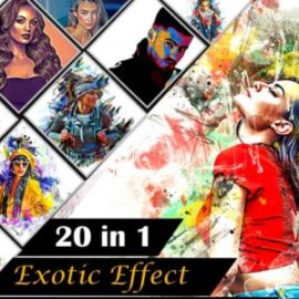 Exotic Effect Photoshop Action Bundles – 20 Premium Graphics (Premium)