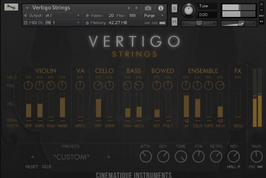 Cinematique Instruments Vertigo Strings Content [Halion]