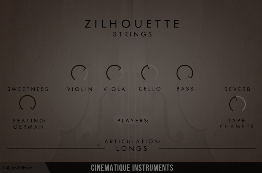 Cinematique Instruments Zilhouette Strings Content [Halion]