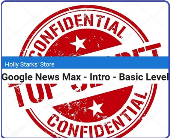 Holly Starks' Store - Google News Max - Intro - Basic Level