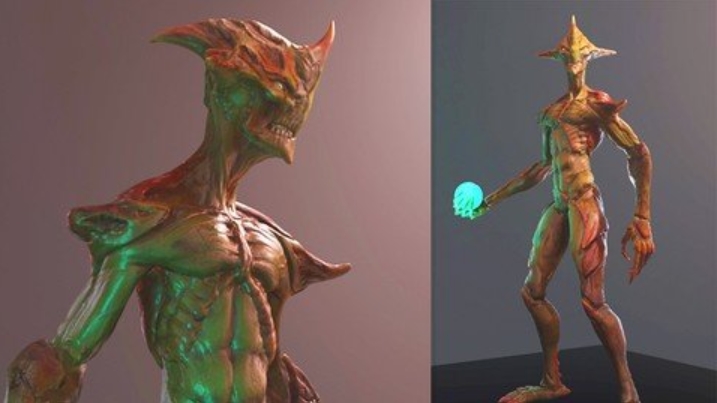 3D Game Character Creature – Full Complete Pipeline