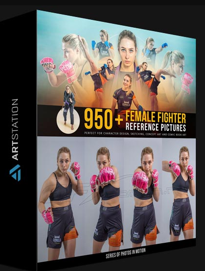 ARTSTATION – 950+ FEMALE FIGHTER REFERENCE PICTURES BY GRAFIT STUDIO