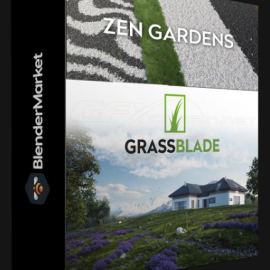 BLENDER MARKET – GRASSBLADE 2.2 + SCATPACK FOR SCATTER5 (premium)
