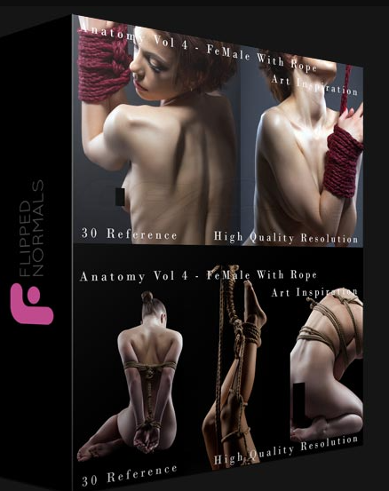 FLIPPED NORMALS – ANATOMY VOL 4 – FEMALE WITH ROPE – ART INSPIRATION