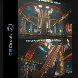 CGCIRCUIT – HOUDINI TUTORIAL PROCEDURAL MODELING – ESCALATOR  (Premium)