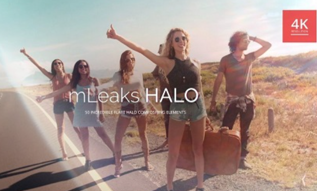 MotionVFX - mLeaks HALO 50 High Quality 4K Light Leak Overlays
