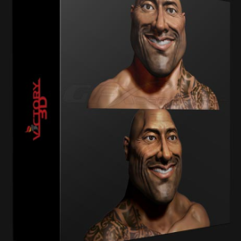 VICTORY3D – SCULPTING A CARICATURE CHARACTER FOR 3D PRINTING IN ZBRUSH (Premium)