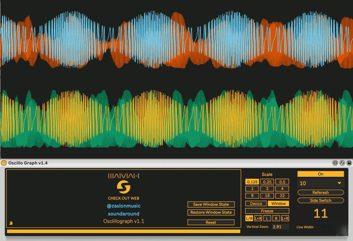 Sound Around Oscillo Graph v1.4b [Max for Live]