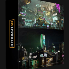 KITBASH3D – CYBER DISTRICT (Premium)