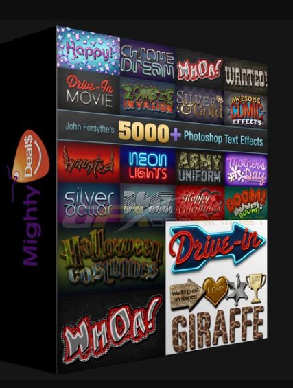 MIGHTYDEALS – 5,000+ PROFESSIONAL TEXT EFFECTS FROM JOHN FORSYTHE