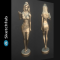 SKETCHFAB – ANIME2 GIRL AND FIGURE 2 3D PRINT MODEL (Premium)