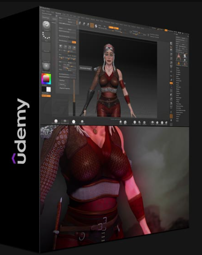 UDEMY – ZBRUSH HIGH DETAIL POLY PAINTING COURSE MODULE 2