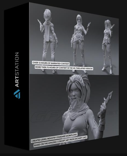 ARTSTATION – AAA GAME CHARACTER CREATION COURSE PART1 – HIGH POLY BY FASTTRACK TUTORIAL