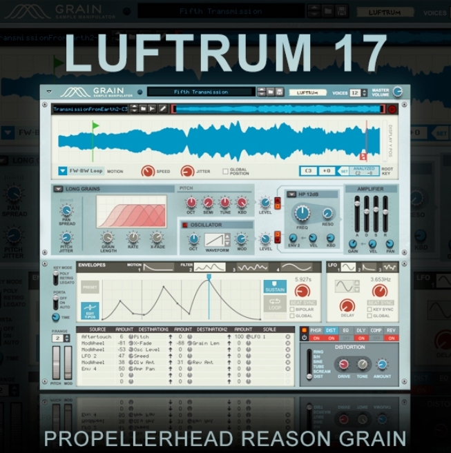 Luftrum Sound Design Luftrum 17 for Reason Grain [Synth Presets]