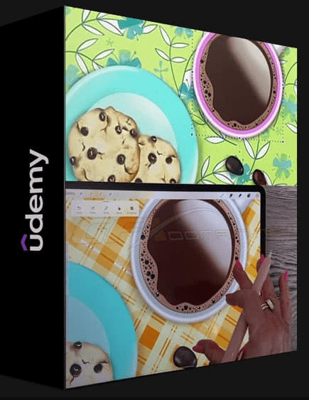 UDEMY – CREATE A FLAT LAY HOT COCOA & COOKIES ARTWORK IN PROCREATE