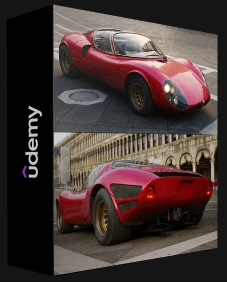 UDEMY – PHOTOREALISTIC CAR RENDERING MASTERCLASS – V-RAY 5 / 3DS MAX