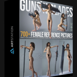 ARTSTATION – 700+ GUNS AND BLADES FEMALE REFERENCE PICTURES BY GRAFIT STUDIO (Premium)
