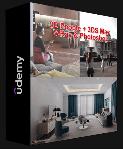 UDEMY – 3D PEOPLE +3DS MAX+ VRAY + PHOTOSHOP