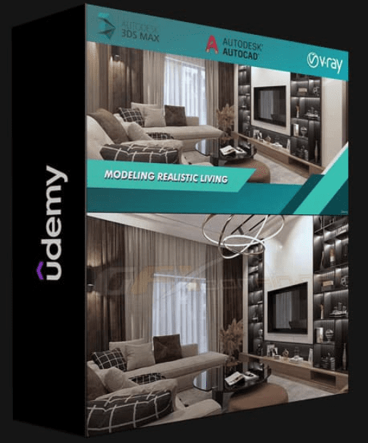 UDEMY – MODELING REALISTIC LIVING IN 3DS MAX