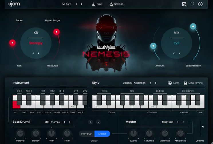 UJAM Beatmaker NEMESIS v2.2.1 / v2.1.2 [WiN, MacOSX]